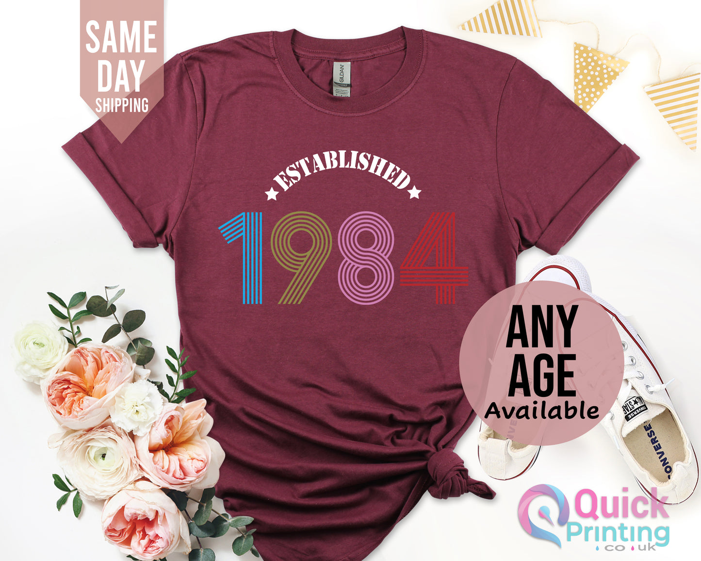 Established 1984 Birthday T-Shirt, Wife 40th birthday ideas, 40th birthday t shirt ideas, Turning 40 Shirt, 40th birthday t shirts, 40 birthday, 40th birthday phrases funny