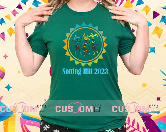 Notting Hill Carnival 2023 T-Shirt, Carnival Holiday Shirt, Notting Hill Carnival Party Shirt, Women's Holiday Shirt, Street Party Tee