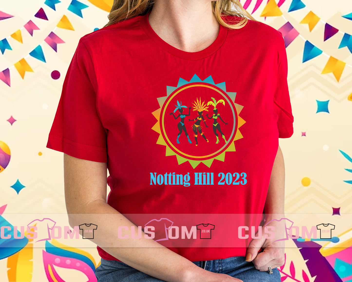 Notting Hill Carnival 2023 T-Shirt, Carnival Holiday Shirt, Notting Hill Carnival Party Shirt, Women's Holiday Shirt, Street Party Tee