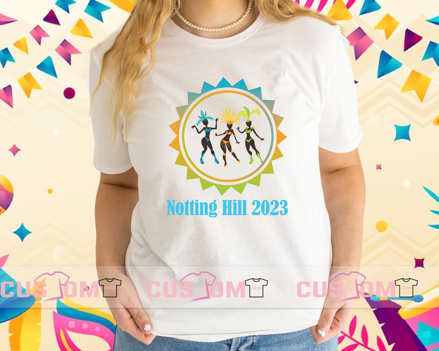 Notting Hill Carnival 2023 T-Shirt, Carnival Holiday Shirt, Notting Hill Carnival Party Shirt, Women's Holiday Shirt, Street Party Tee