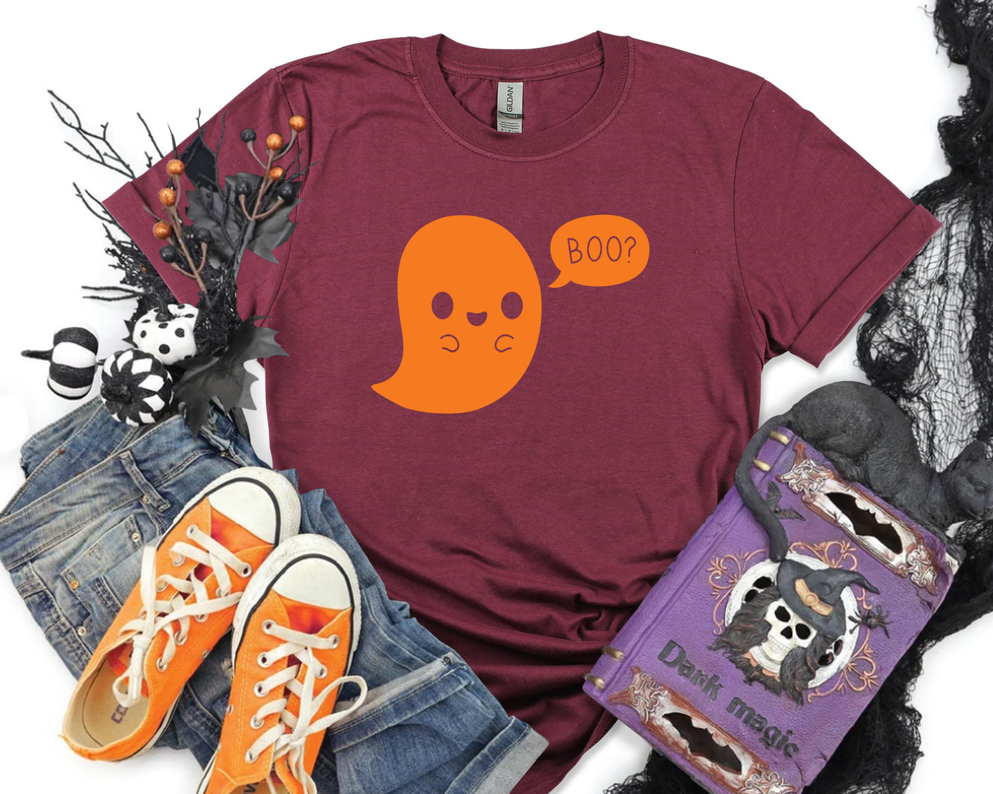 Boo Ghost Halloween T-Shirt: Matching Family Costume