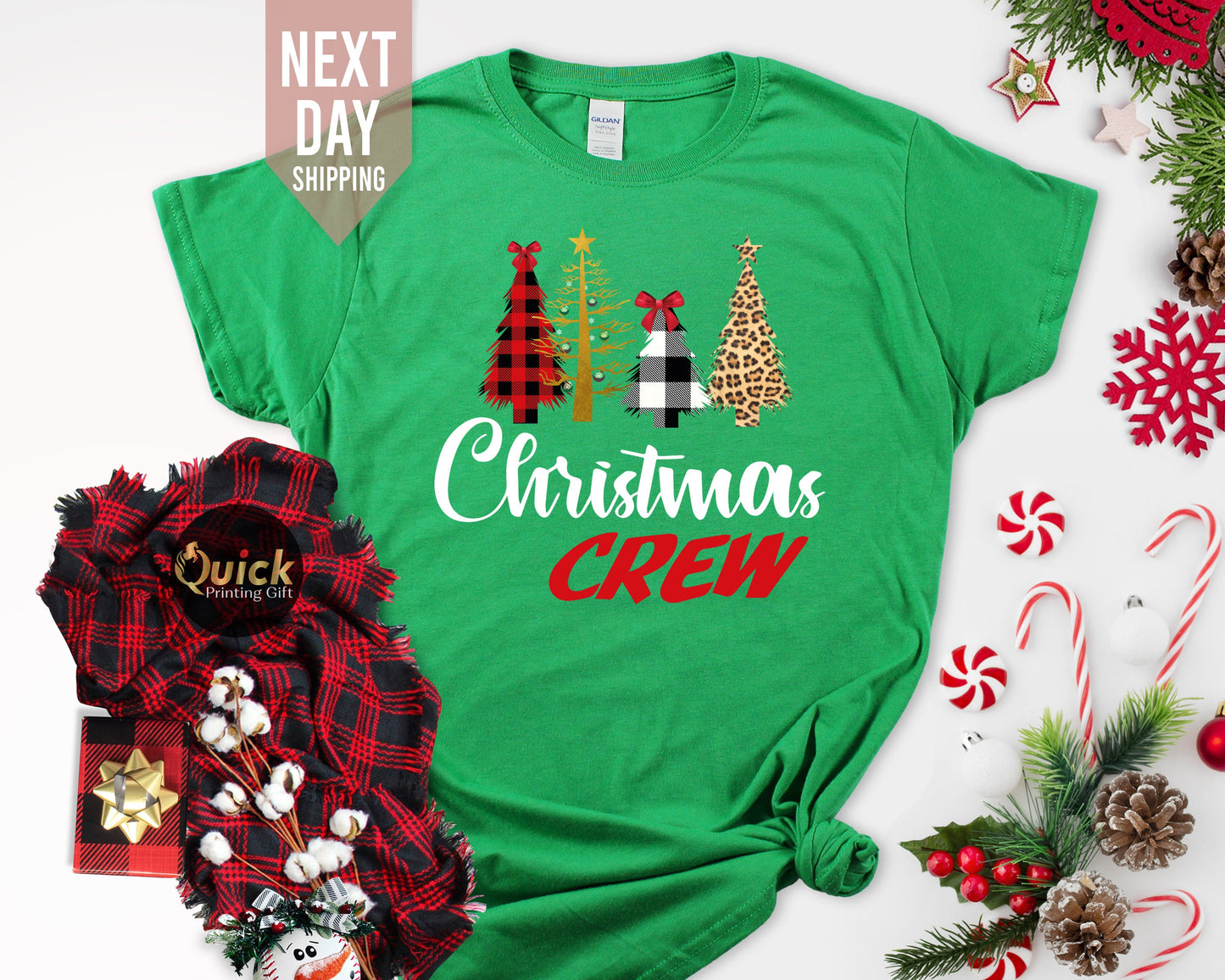 Christmas Tree Tshirt for Women Men, Matching Family Christmas Shirt, Christmas Crew Tshirt, Xmas Squad Shirt, Christmas Gift for her him