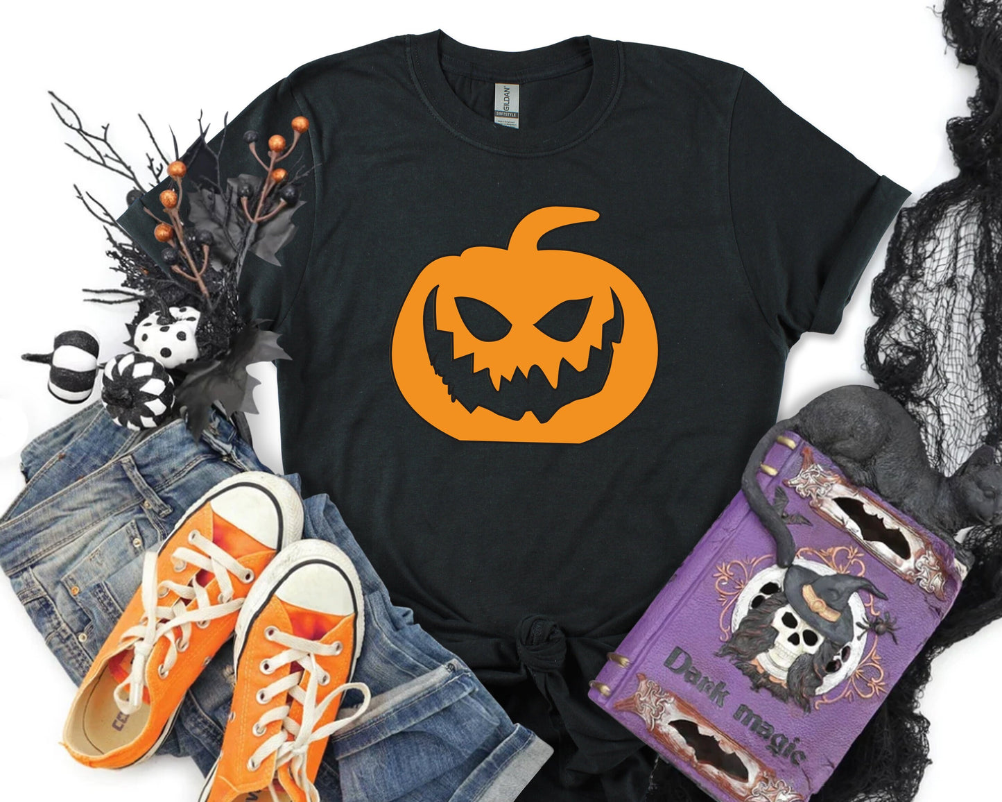Halloween Pumpkin Face shirts, Funny Halloween Tshirt Tops 2024, Halloween Party Costume T-Shirt, Spooky Gothic Tshirt, Halloween Gifts