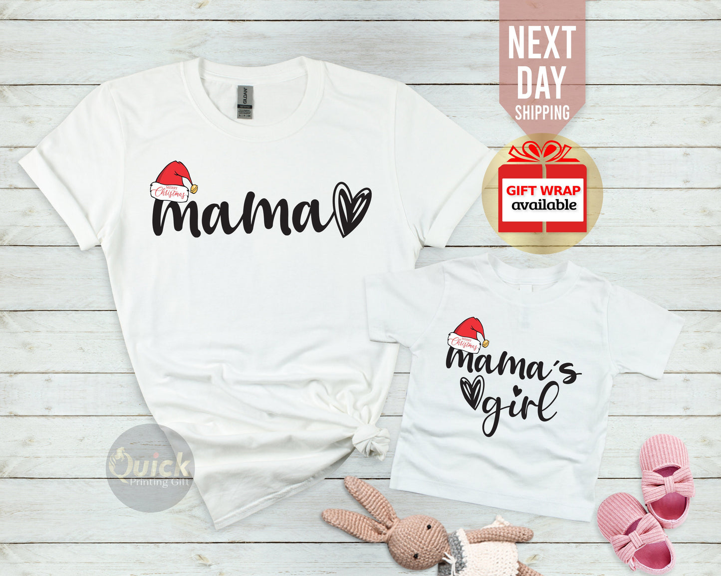 Matching Mother Daughter Outfits, Mommy and me Outfits, Christmas Family Shirts, Christmast Tshirt for Women Kids, Xmas Baby Shirts
