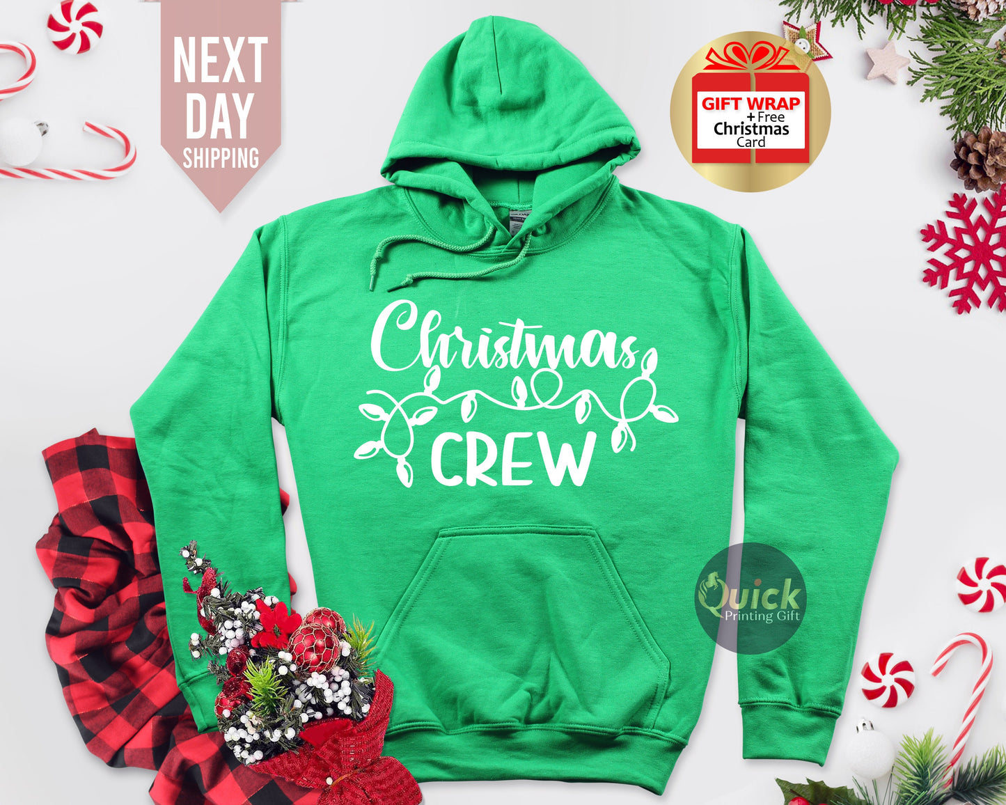 Christmas Crew Hoodie: Matching Family Holiday Outfit