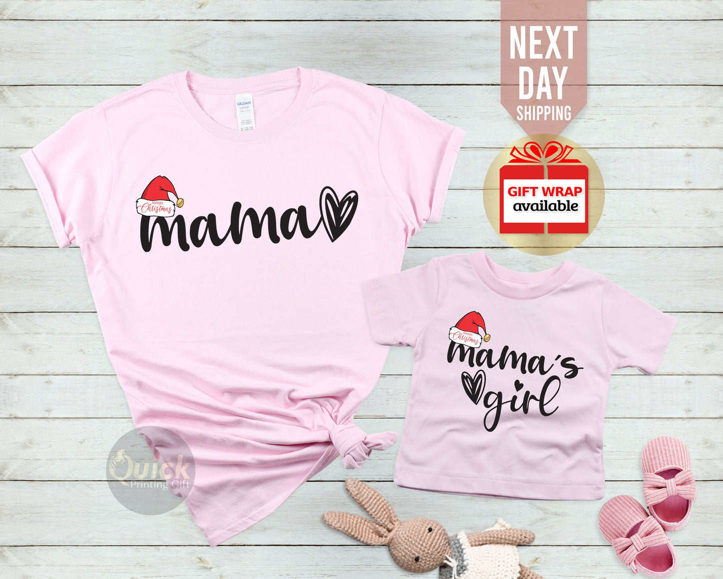 Matching Mother Daughter Outfits, Mommy and me Outfits, Christmas Family Shirts, Christmast Tshirt for Women Kids, Xmas Baby Shirts