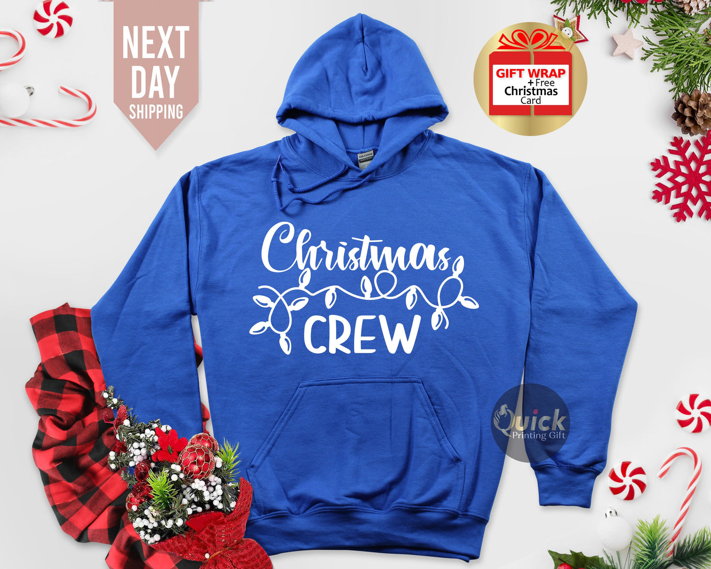 Christmas Crew Hoodie: Matching Family Holiday Outfit