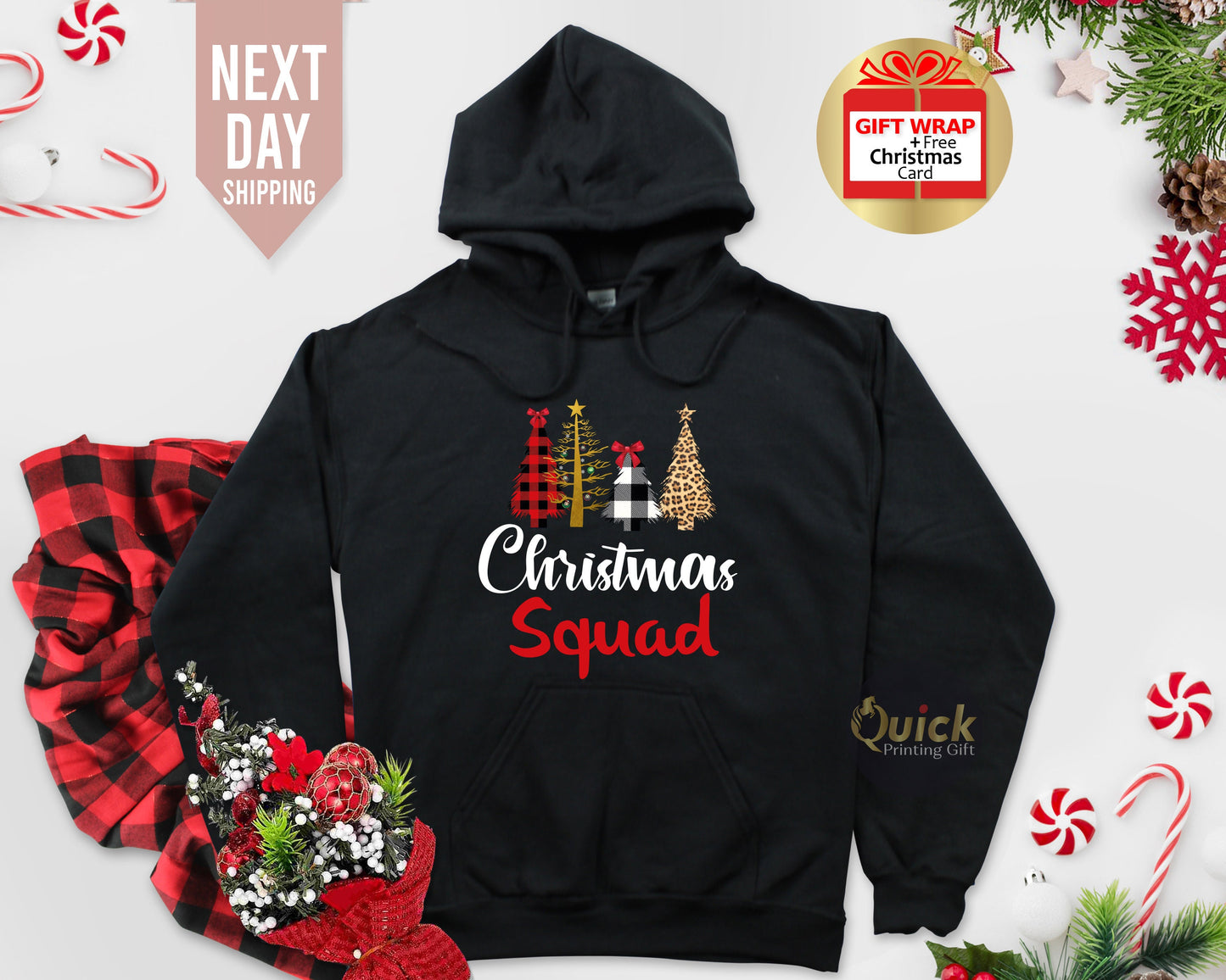 Christmas Squad Hoodie, Christmas Hoodies for Women Men, Christmas Crew Hoodie, Family Christmas Jumper, Christmas Gift for Cousins
