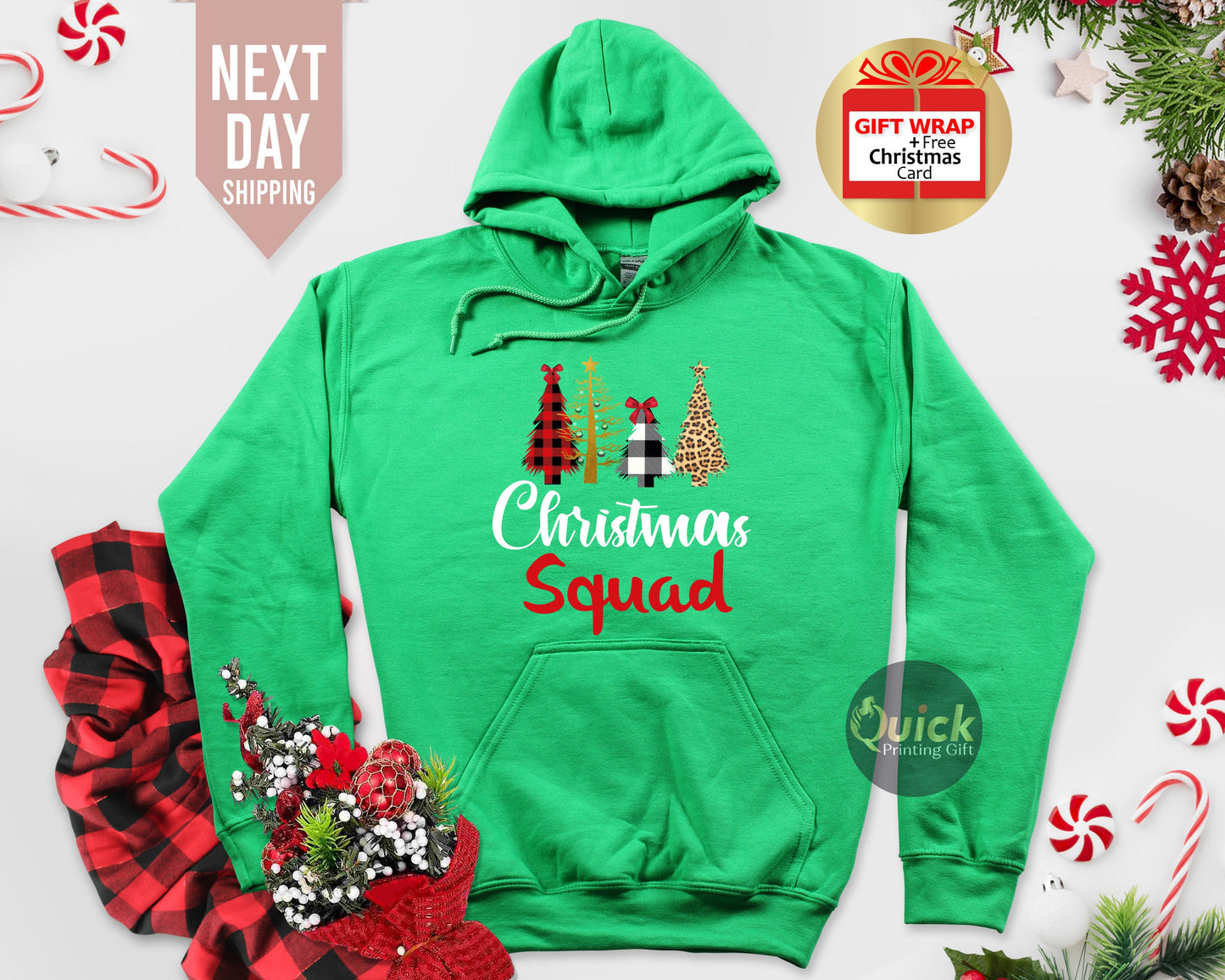 Christmas Squad Hoodie, Christmas Hoodies for Women Men, Christmas Crew Hoodie, Family Christmas Jumper, Christmas Gift for Cousins