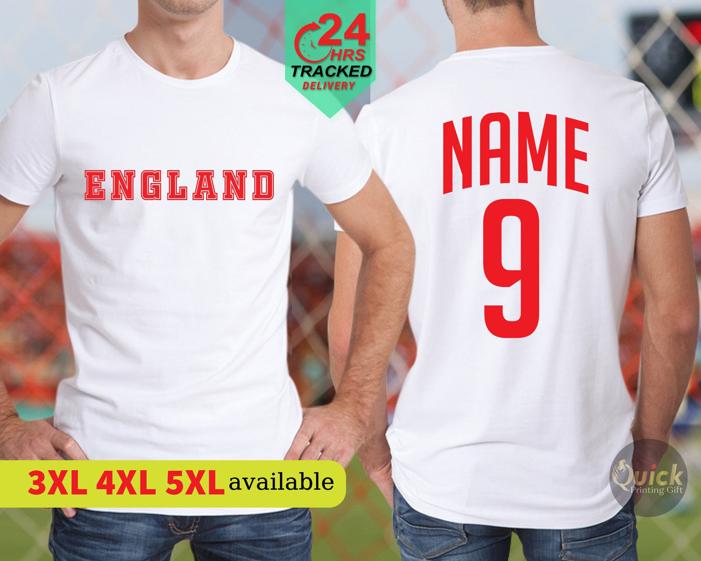 England Football Shirt Personalised, World cup shirts Mens Womens England Flag Red TShirt, Football Lover Gift Fathers day gift Football DAD