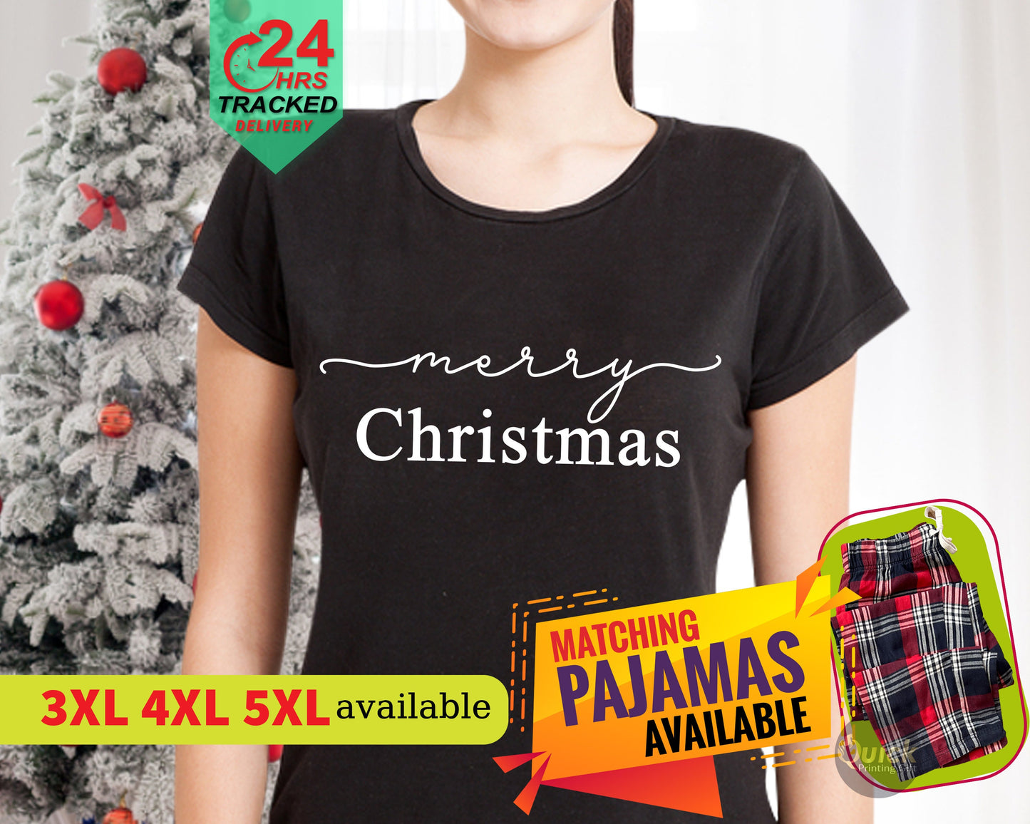 Merry Christmas T-Shirt: Matching Family Outfit, Xmas Tops