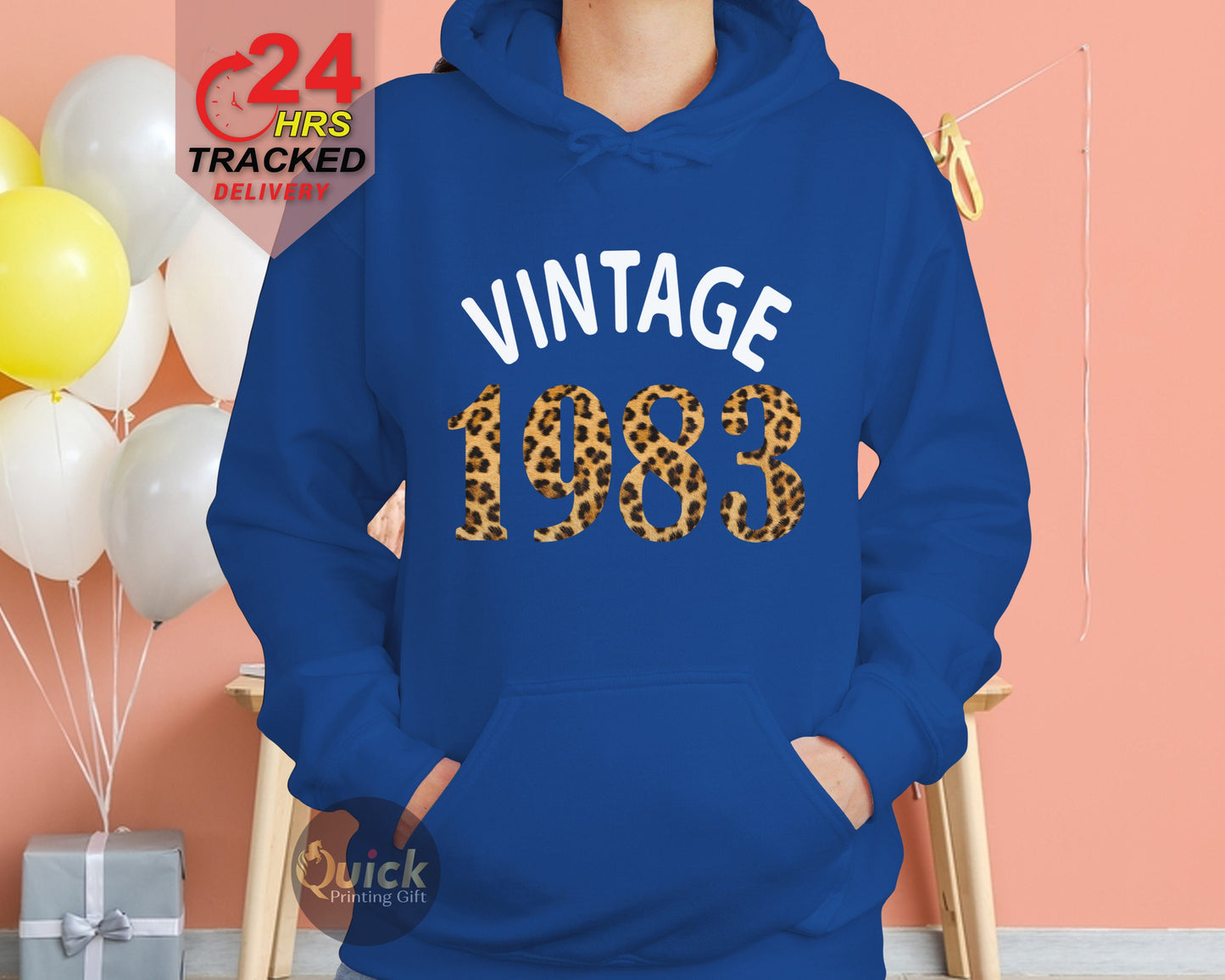 40th Birthday Gifts for Women Men, 40th Birthday Hoodies UK, Vintage 1983 Birthday Hoodie, Birthday Gift for Mum, Mothers Day Gift