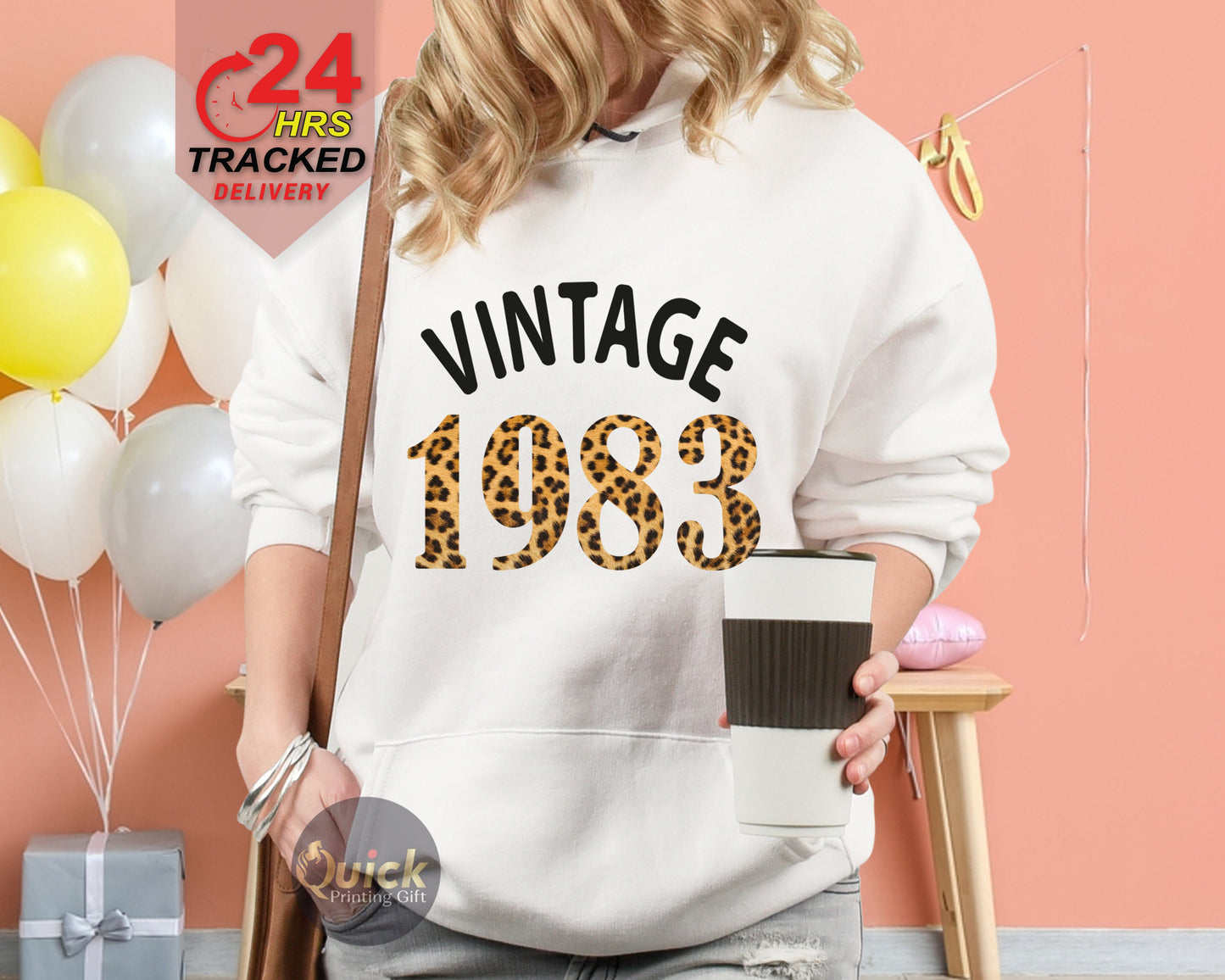 40th Birthday Gifts for Women Men, 40th Birthday Hoodies UK, Vintage 1983 Birthday Hoodie, Birthday Gift for Mum, Mothers Day Gift