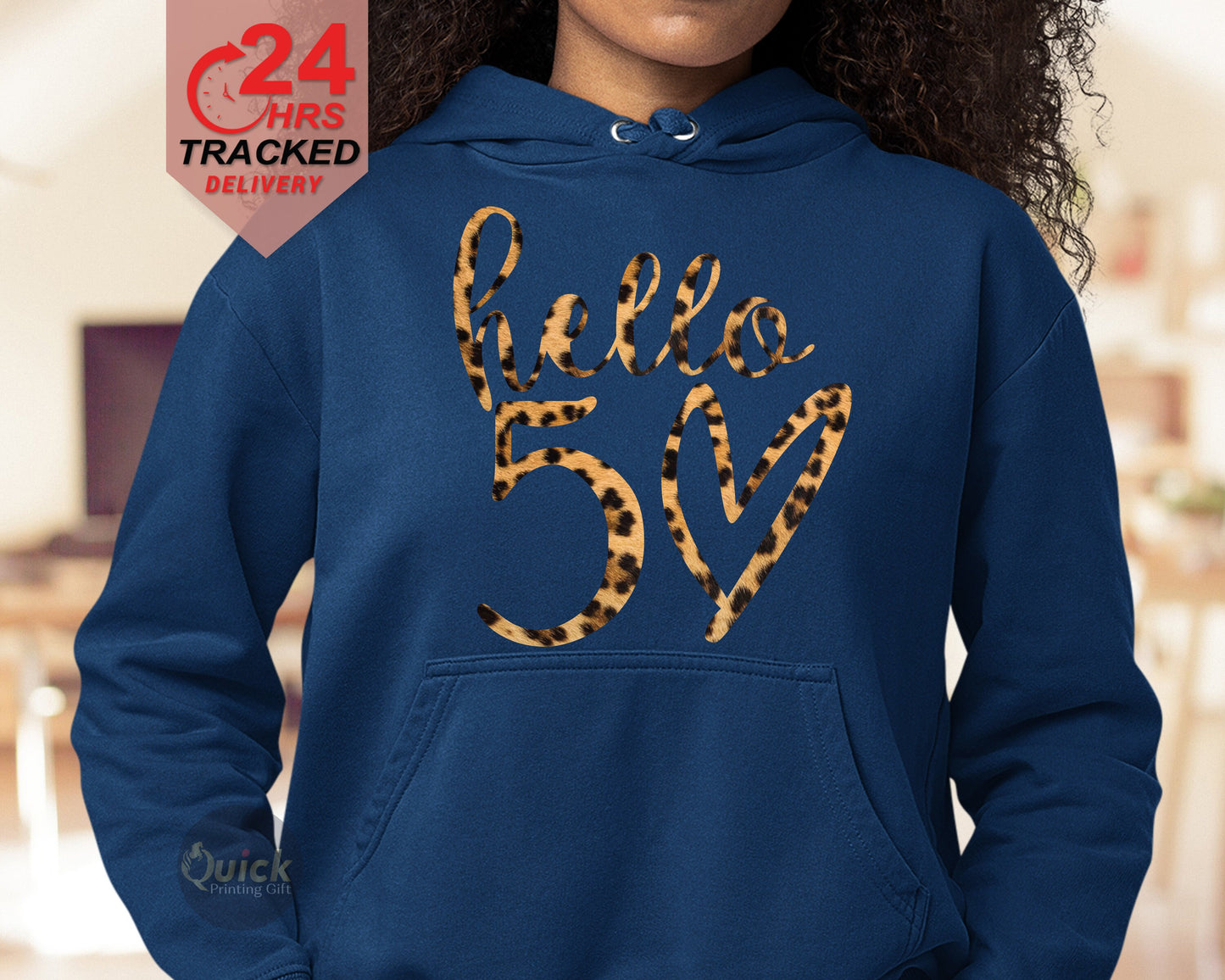50th Birthday Leopard Hoodie: Vintage 1975 Gift