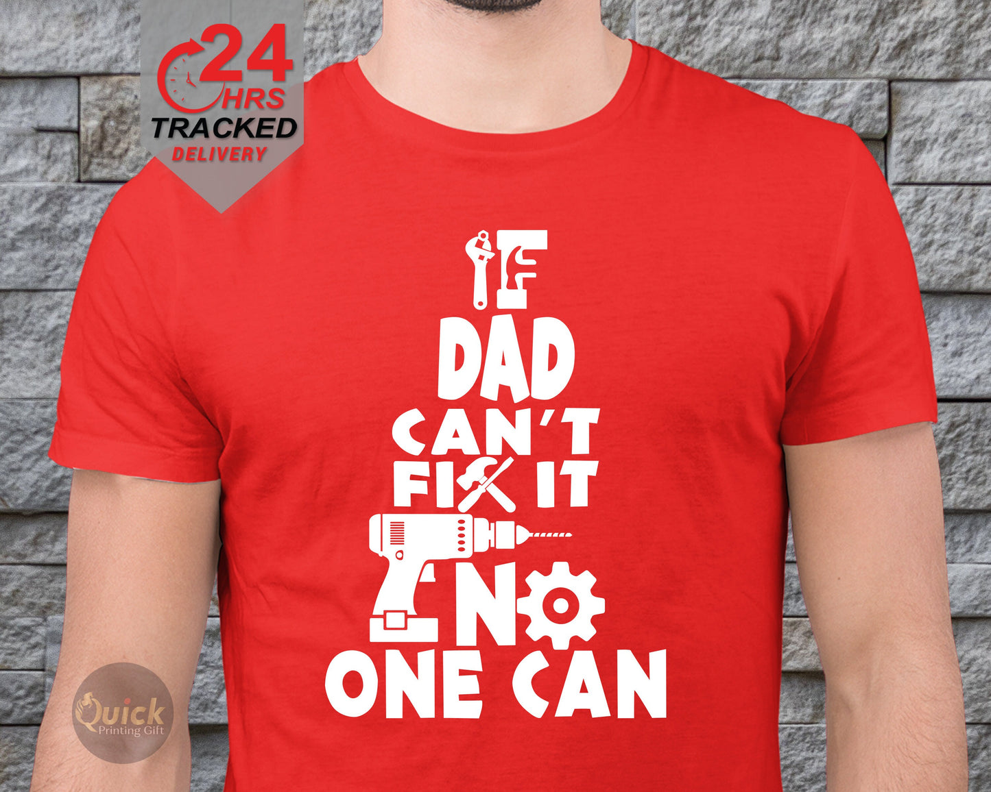 If Dad Can't Fix it No One Can Tshirt, Father's Day T Shirt 2024, dad present from son daughter, dad gift, 1st Fathers Day Tee, Mens T-Shirt