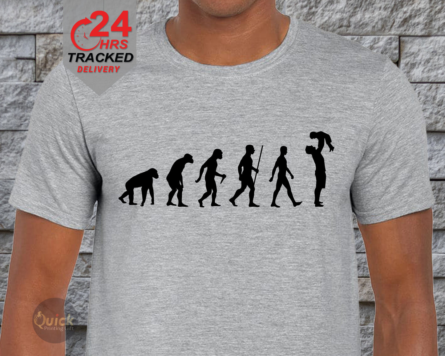 Evolution of Dad T-Shirt: New Daddy Gift
