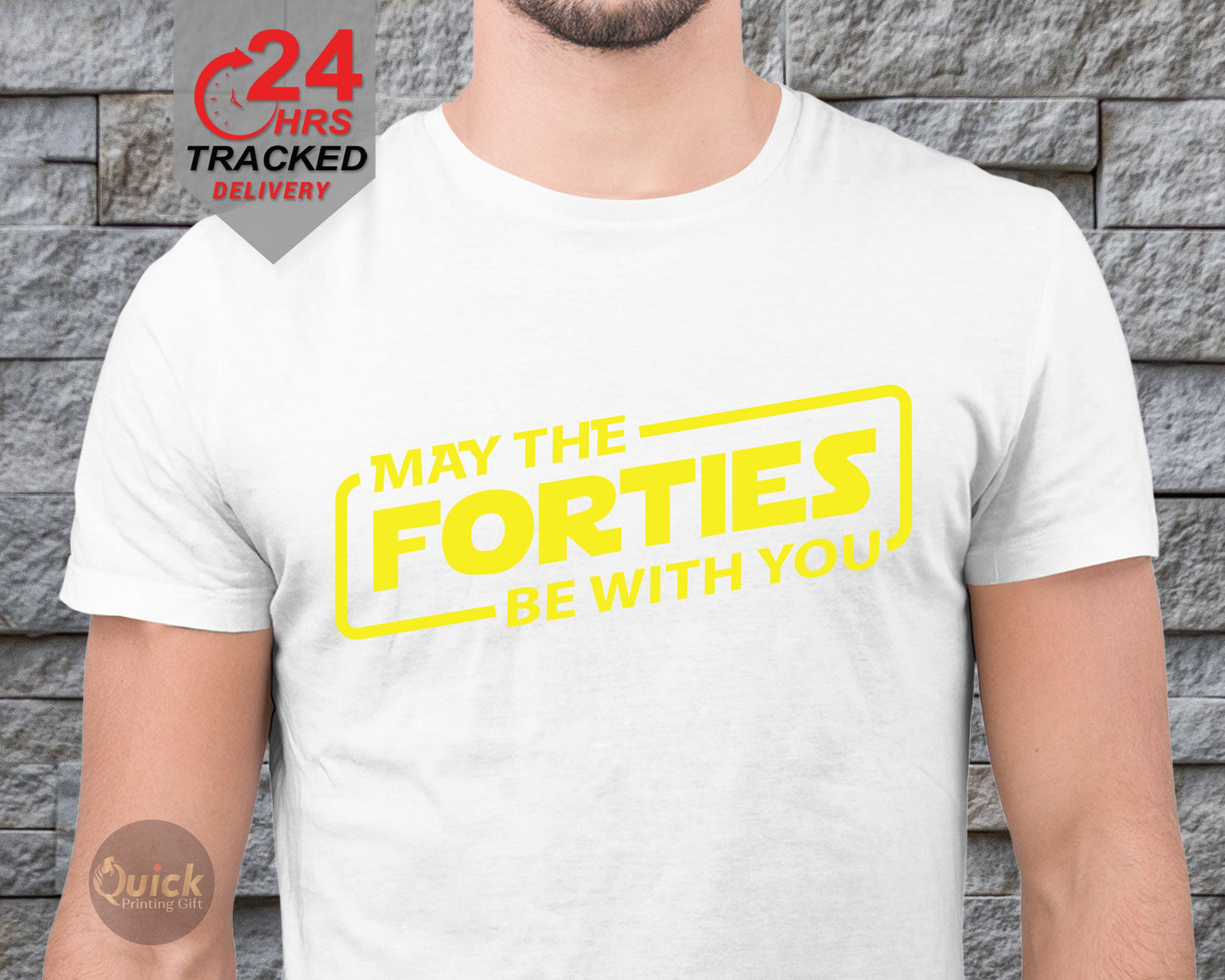 May the forties be with you T shirt, the ideal 40th birthday gift for men, 40th Birthday Gift For Men Him Dad Husband, 40 Year Old Man shirt