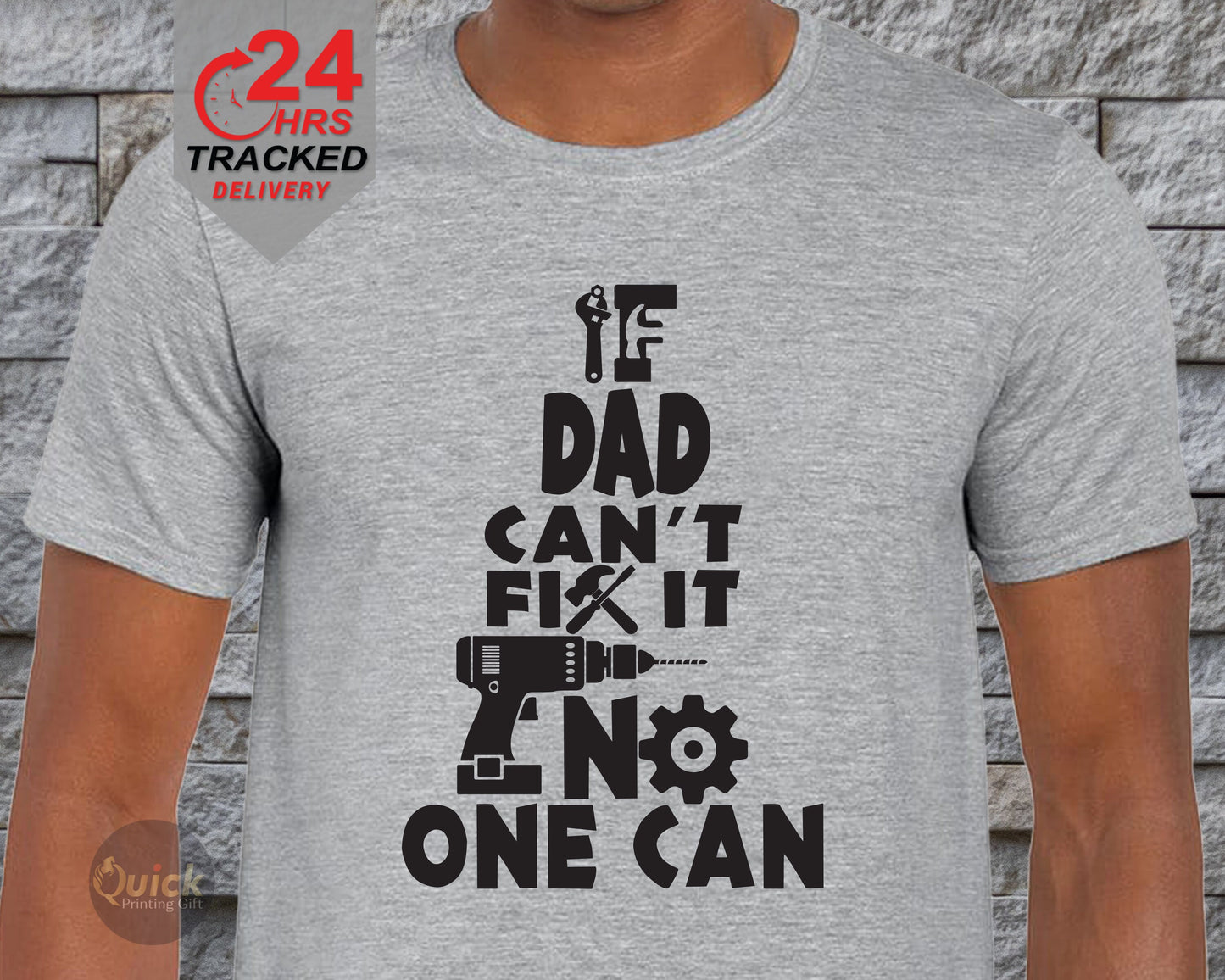 If Dad Can't Fix it No One Can Tshirt, Father's Day T Shirt 2024, dad present from son daughter, dad gift, 1st Fathers Day Tee, Mens T-Shirt