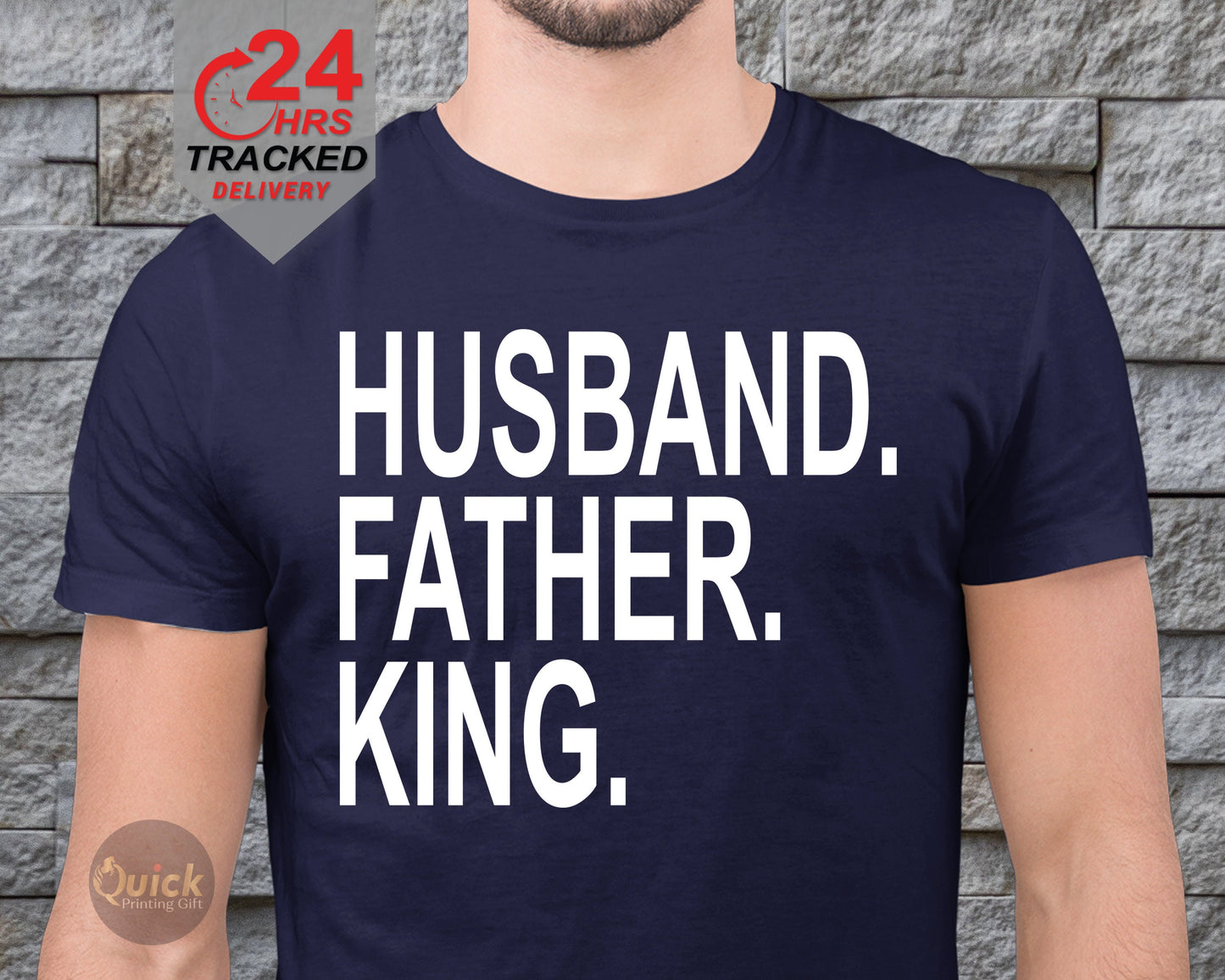 Husband Father King tshirt, Father's Day Gift For Dad, dad present from son daughter, Birthday Gift for Man, Dad present tshirt, Husband Tee
