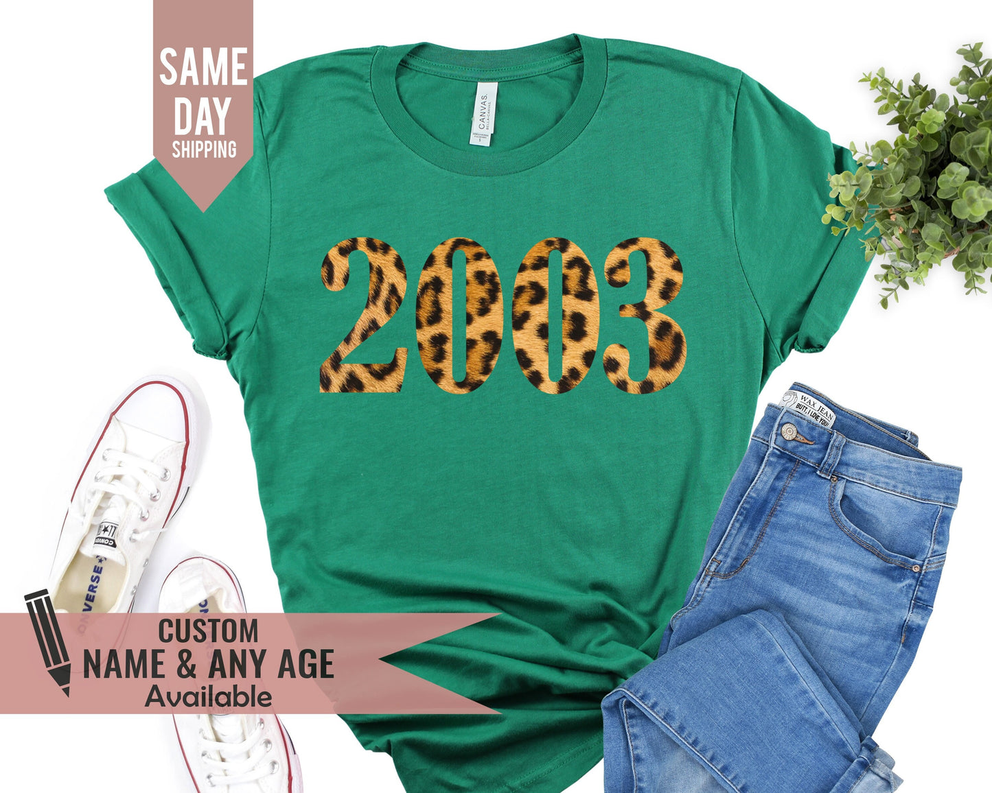2003 Birthday Gift for her, 21st Birthday Party Shirts for Ladies Girls, Ladies Birthday shirt, 2003 Leopard Birthday Top, Happy Birthday t