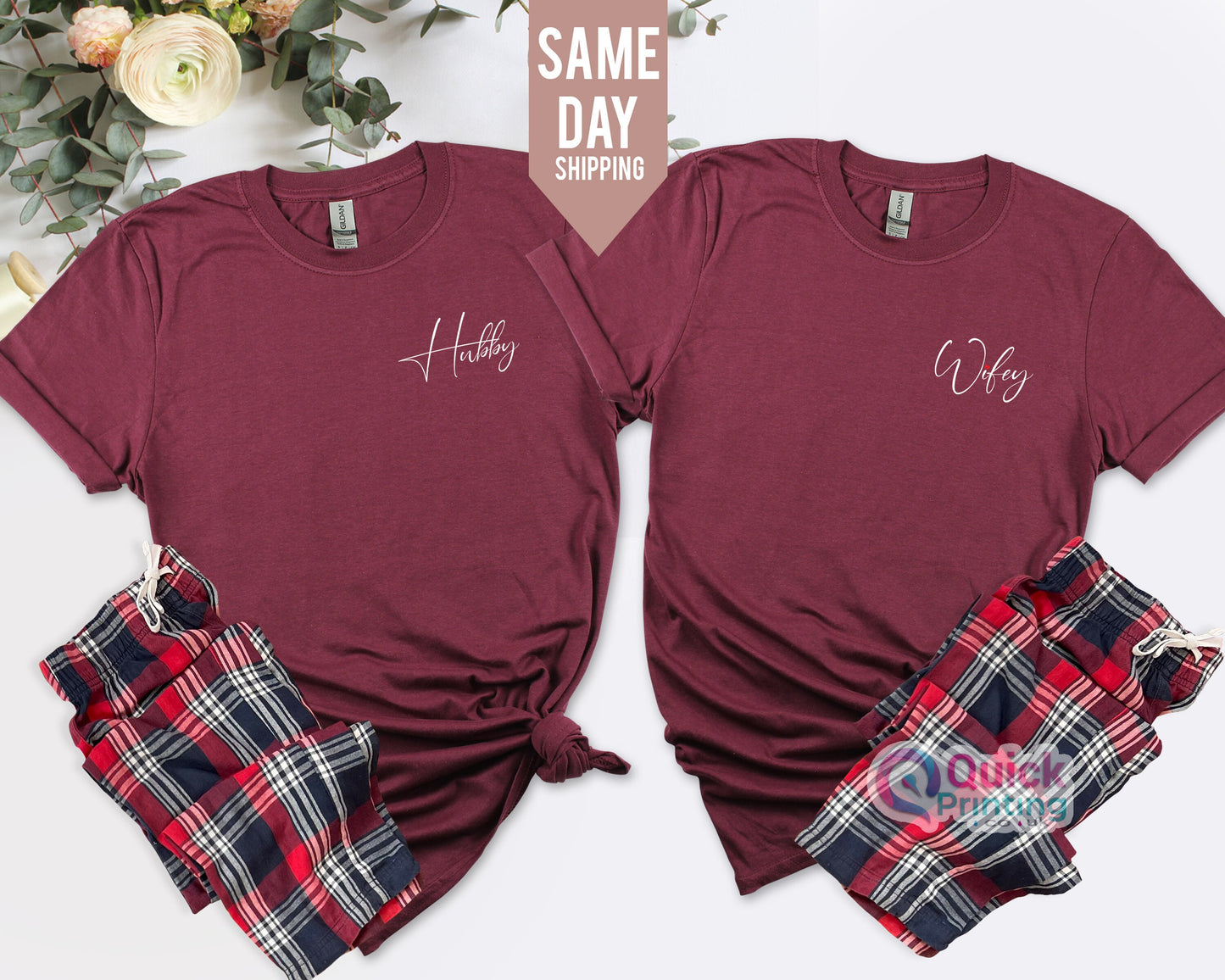 Honeymoon Shirts, Wedding Tshirt, Wifey Shirt, Matching Couples, Wifey Hubby Shirt, Couple T-shirt, Newlywed Shirts, Bride To Be Shirt