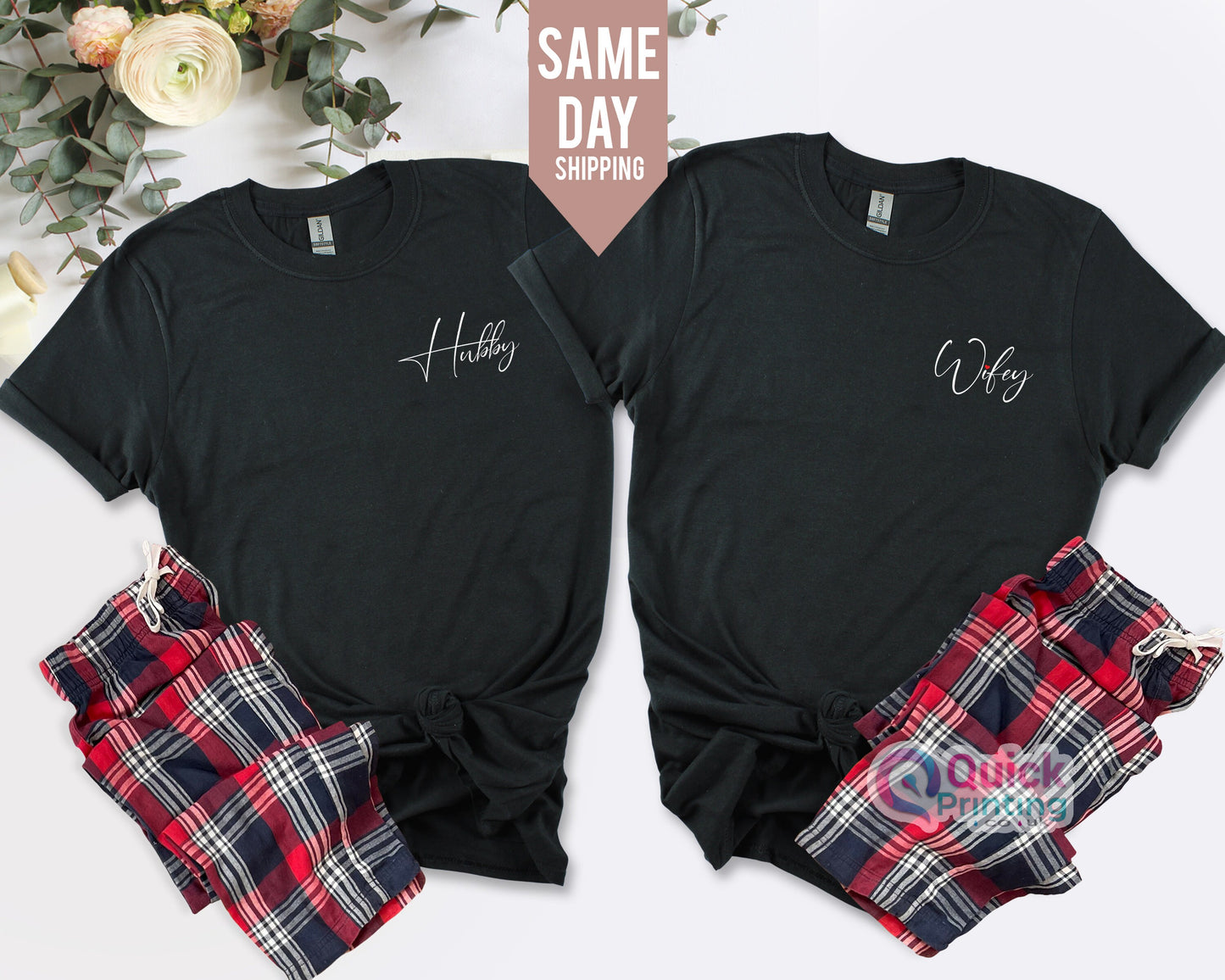 Honeymoon Shirts, Wedding Tshirt, Wifey Shirt, Matching Couples, Wifey Hubby Shirt, Couple T-shirt, Newlywed Shirts, Bride To Be Shirt