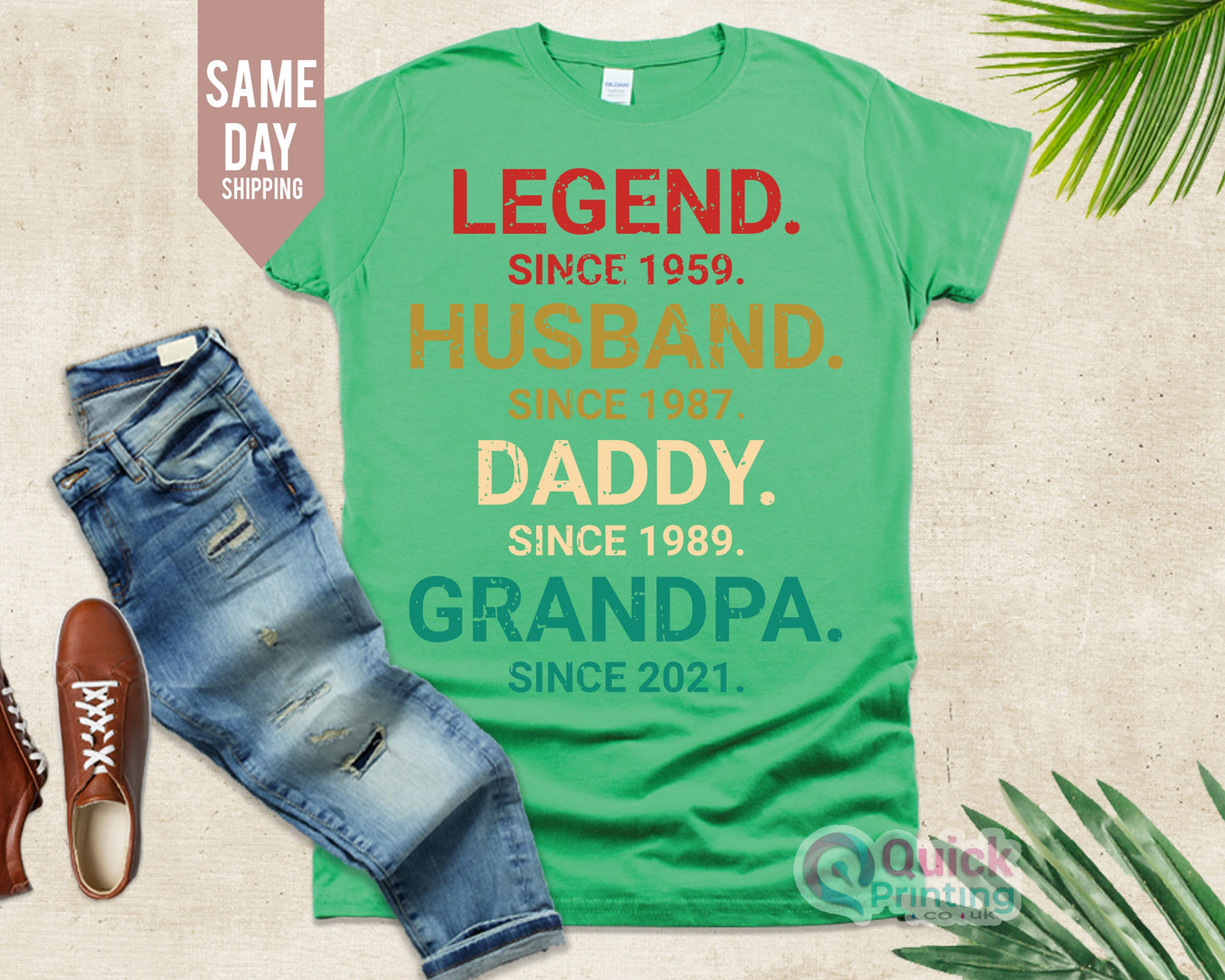 Legend Husband Daddy Papa Customized Tshirt, Funny Dad Birthday Gift For Men Father's Day Shirt, Personalized Gifts for Grandpa, Mans Tshirt