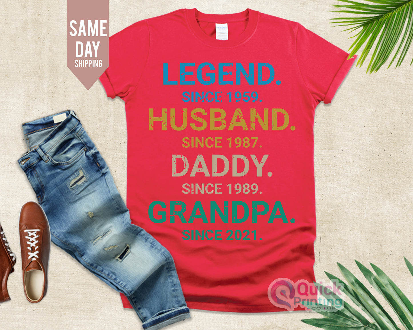 Legend Husband Daddy Papa Customized Tshirt, Funny Dad Birthday Gift For Men Father's Day Shirt, Personalized Gifts for Grandpa, Mans Tshirt