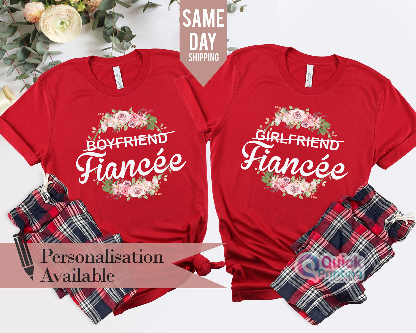 Girlfriend Fiancee Shirts Boyfriend Fiance Shirt Engagement Shirt Honeymoon Shirt Wedding Shirt Bride Shirt Engagement Gift