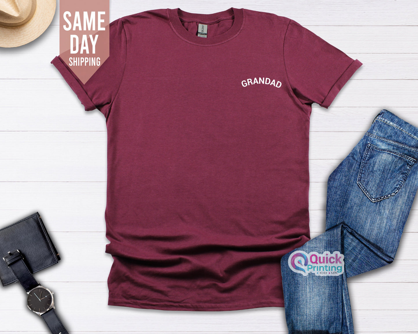 Personalized Grandad T-shirt: Soft Cotton Grandpa Gift