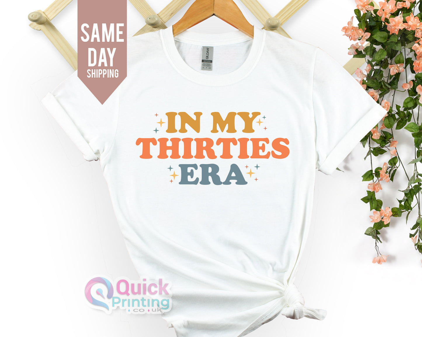 Thirties Era T-Shirt: Personalized 30th Birthday Gift