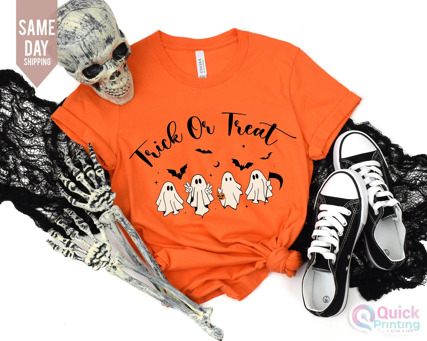 Halloween Trick or Treat Tshirt, Halloween Trick-Or-Treat Top, Ghoast Tshirt, Spooky Season Shirt, Funny Halloween Shirt, Halloween Shirt