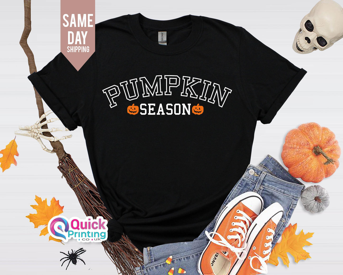 Pumpkin Season Tshirt, Halloween Gift Tee, Womens Halloween Tee, Spooky Season Shirt, Ghost Halloween Tee, Happy Face Shirt, Trick Or Treat