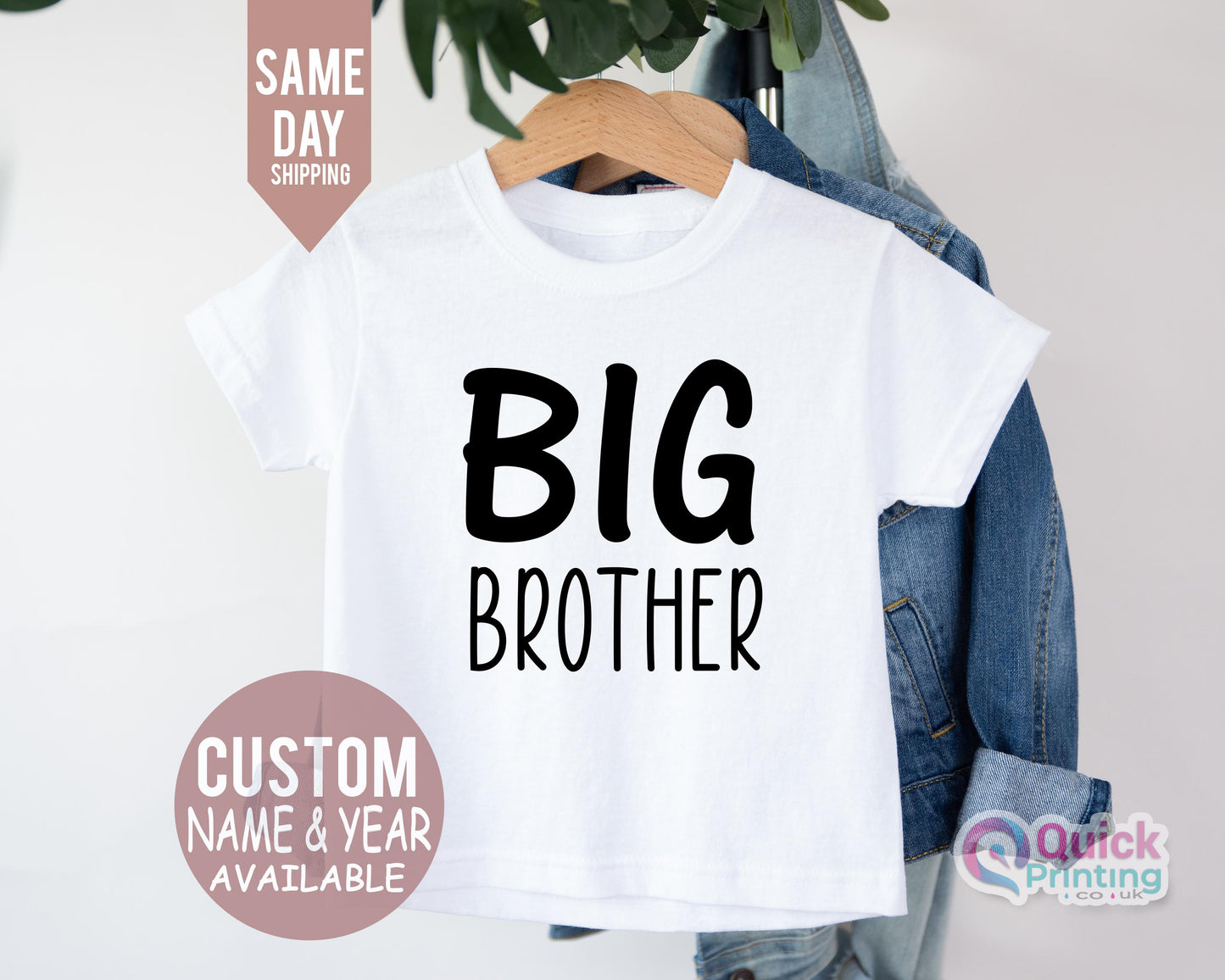 big brother shirt, Big Brother Personalised Cotton T-Shirt, Big brother Top, Big Brother Gift, Pregnancy Announcement Tee, baby bodysuit