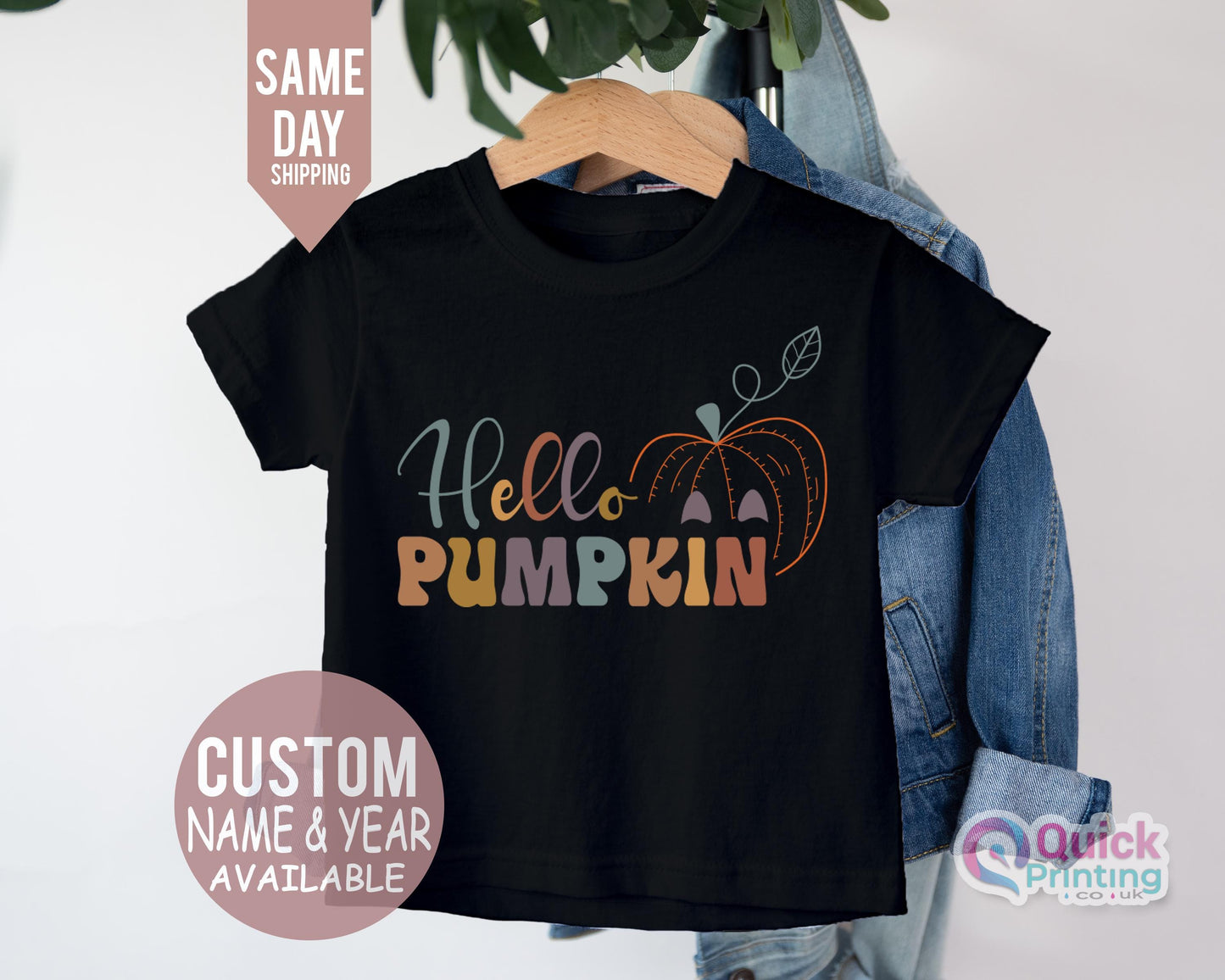 Hello Pumpkin Tshirt, Toddler Thanksgiving Shirt, Hello Pumpkin Kids Thanksgiving Shirt - Fall Natural Infant, Toddler & Youth Tee