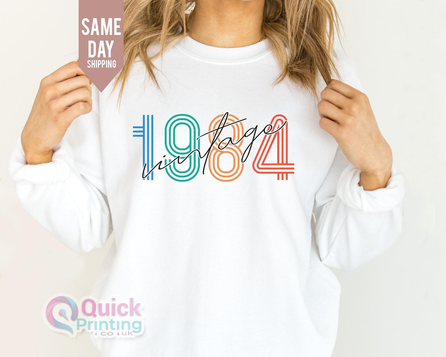 Vintage 1984 Birthday Sweatshirt: 40th Birthday Gift