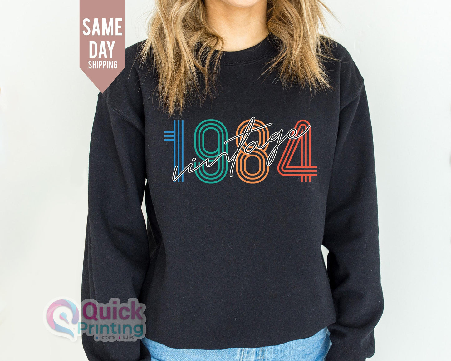 Vintage 1984 Birthday Sweatshirt: 40th Birthday Gift