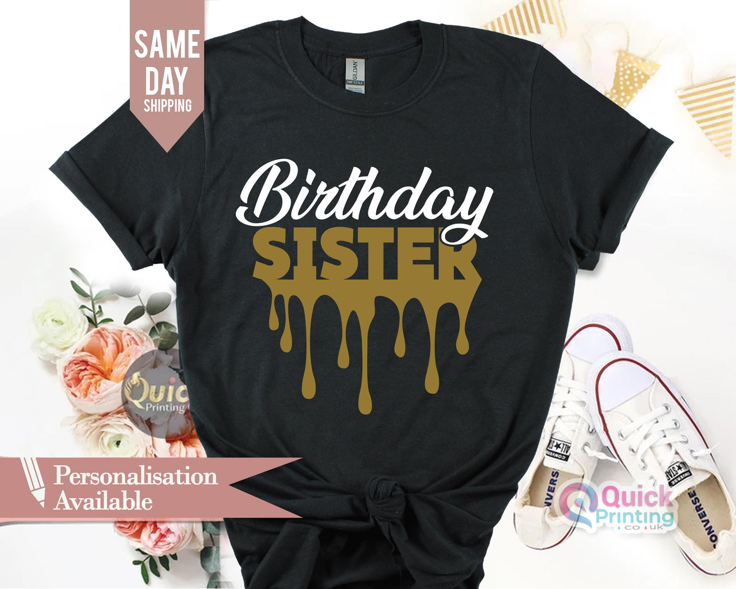 Birthday Queen T-Shirt: Matching Party Squad Shirts