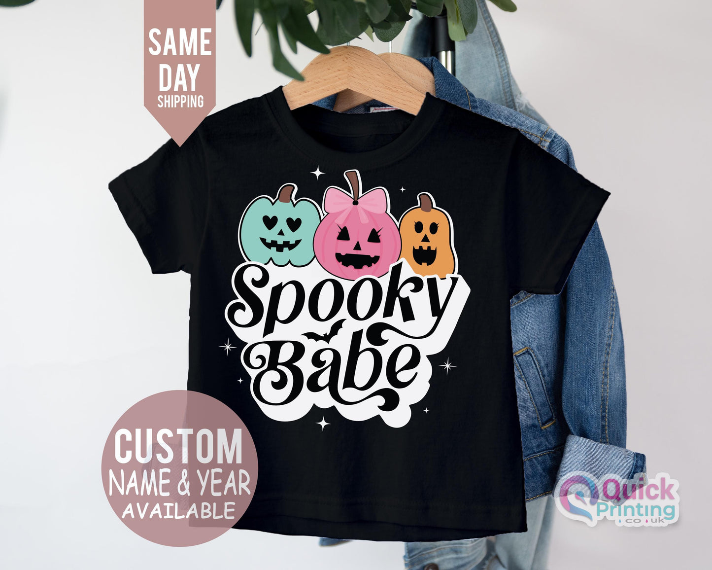 Spooky Babe Toddler Shirt: Fall Halloween Tee