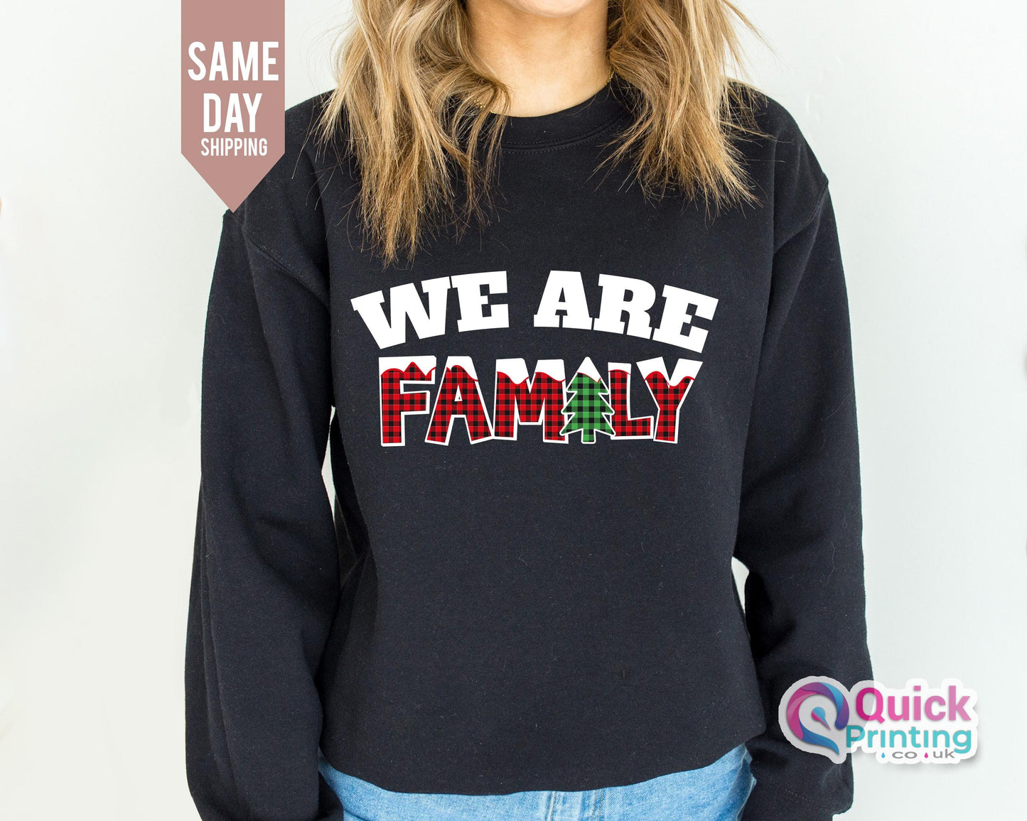 We Are Family Sweatshirt, Family Christmas Sweaters, Matching Family Xmas, Christmas Gift For Family, Christmas Sweatshirt, Christmas Party