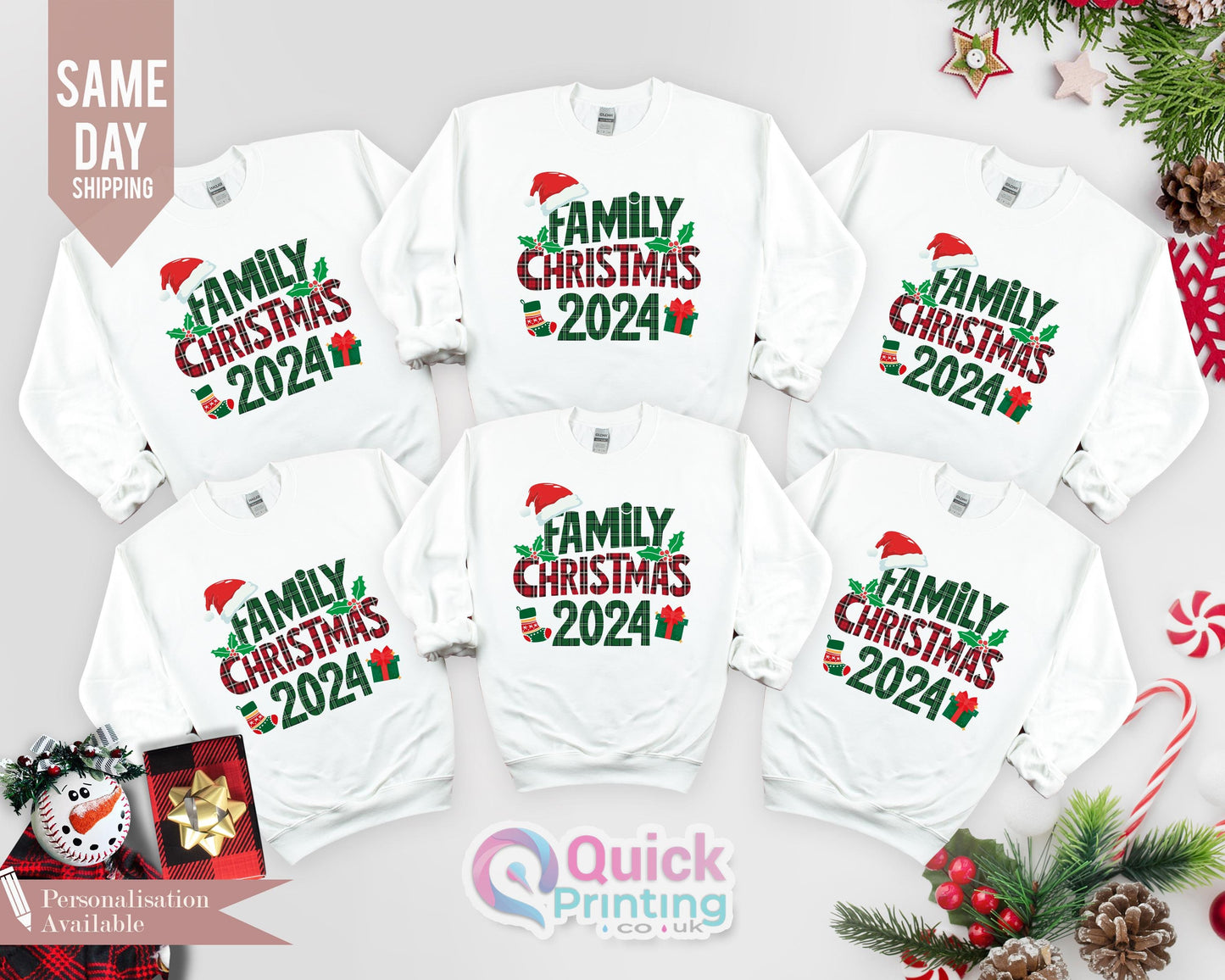 Family Christmas 2024 Sweatshirt, Christmas Family Jumper, matching Christmas Sweater 2024, Christmas Group Top, Christmas Gifts , Xmas T