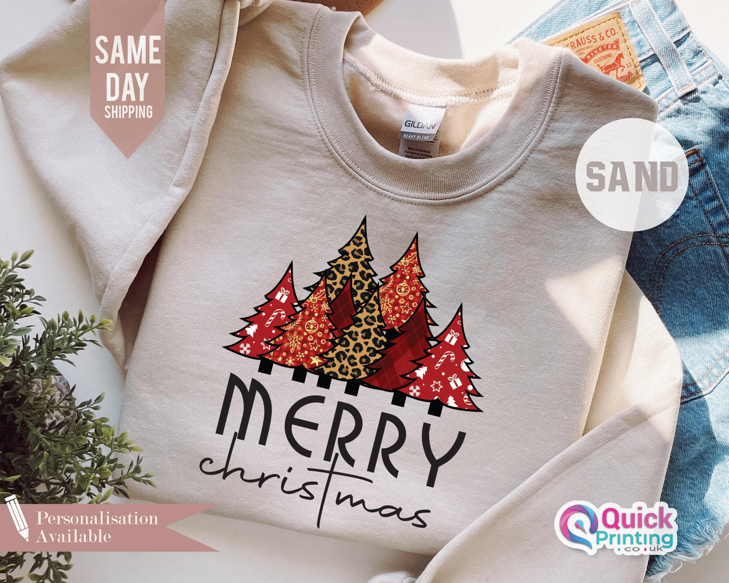 Buffalo Plaid Christmas Tree Sweatshirt: Matching Family Xmas Jumper