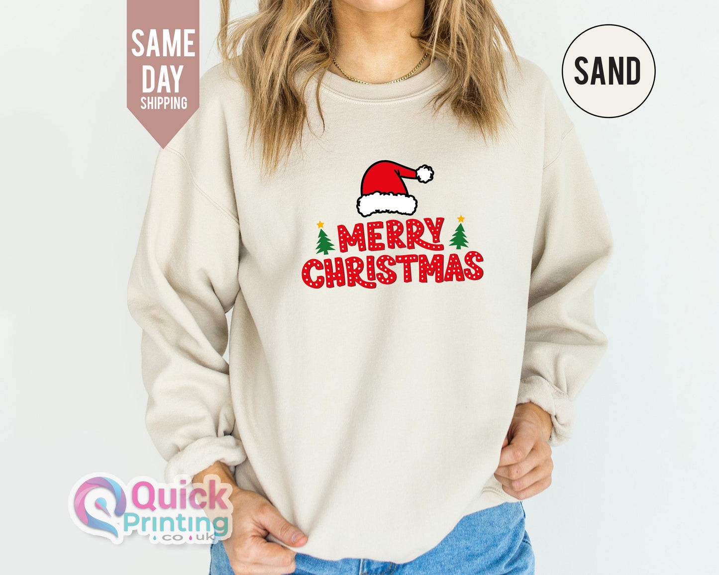 Merry Christmas Sweatshirt: Family Xmas Crewneck, Holiday Sweater