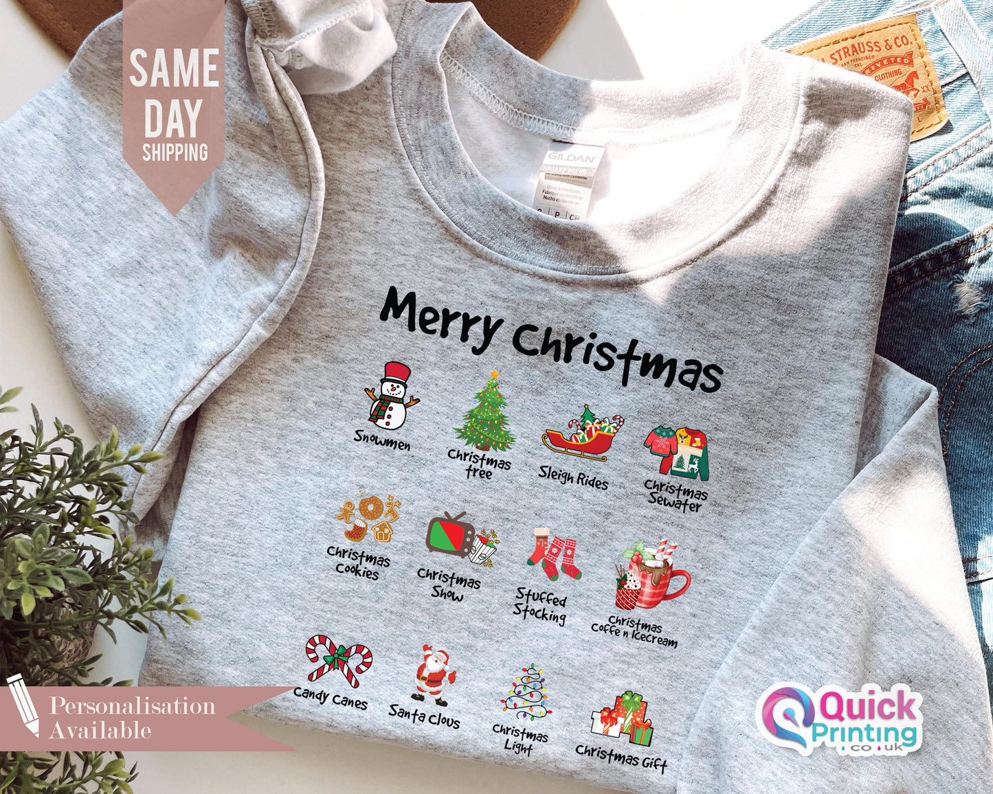 Retro Christmas Sweatshirt, Holiday Sweater, Womens Christmas Sweatshirt, Holiday Sweater, Cute Christmas Sweatshirt, Christmas Doodles