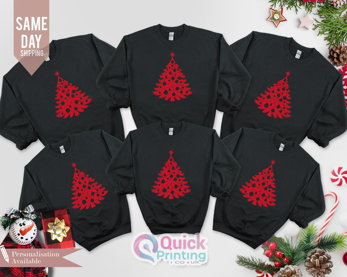 Christmas Tree Sweatshirt: Holiday Crewneck for Women