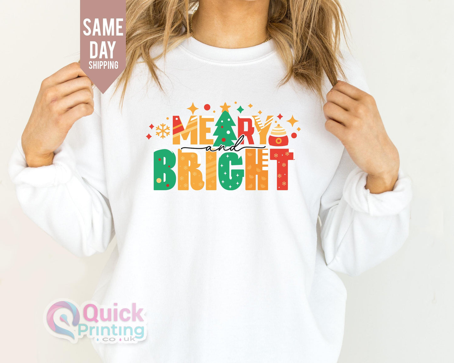 merry and bright sweatshirt, Christmas Shirt, Believe Christmas Tee, Family Christmas Sweatshirt, Merry Christmas, Merry And Bright Jumper
