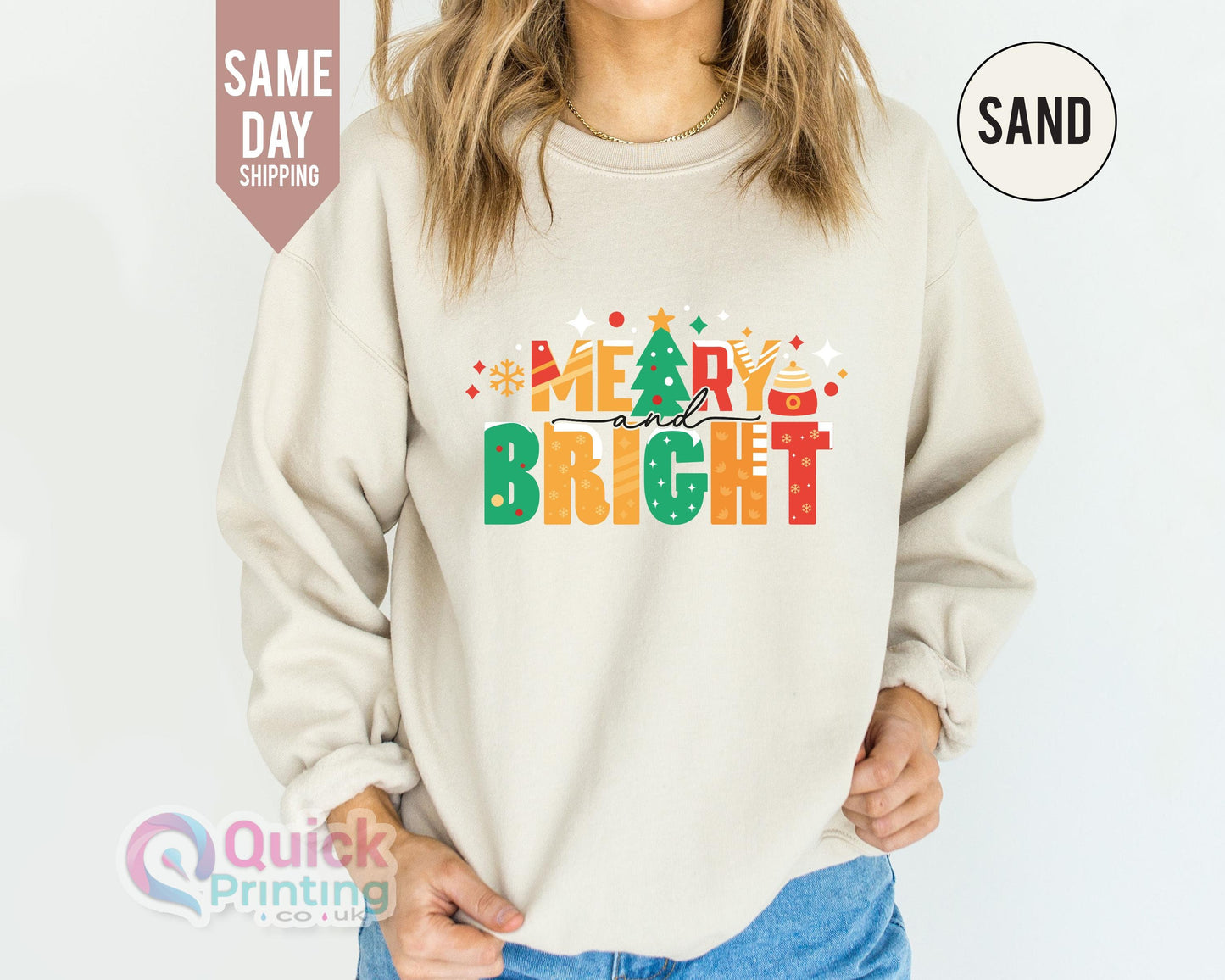 merry and bright sweatshirt, Christmas Shirt, Believe Christmas Tee, Family Christmas Sweatshirt, Merry Christmas, Merry And Bright Jumper