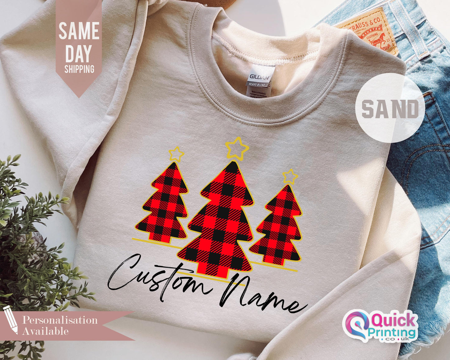 Festive family Christmas sweaters, Custom Christmas Tree Jumper, Matching Christmas outfits, Christmas tree sweaters, Christmas sweater