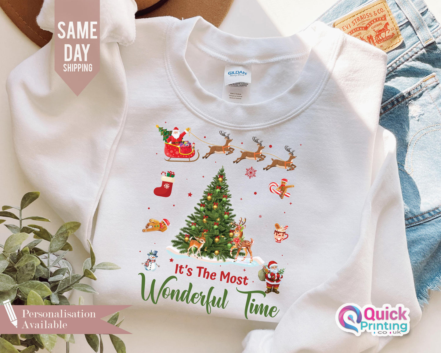 It's The Most Wonderful Time Sweatshirt, Merry Christmas Sweatshirt, Holiday Sweatshirt, Christmas Gift 2024, Family Christmas Shirt Tee