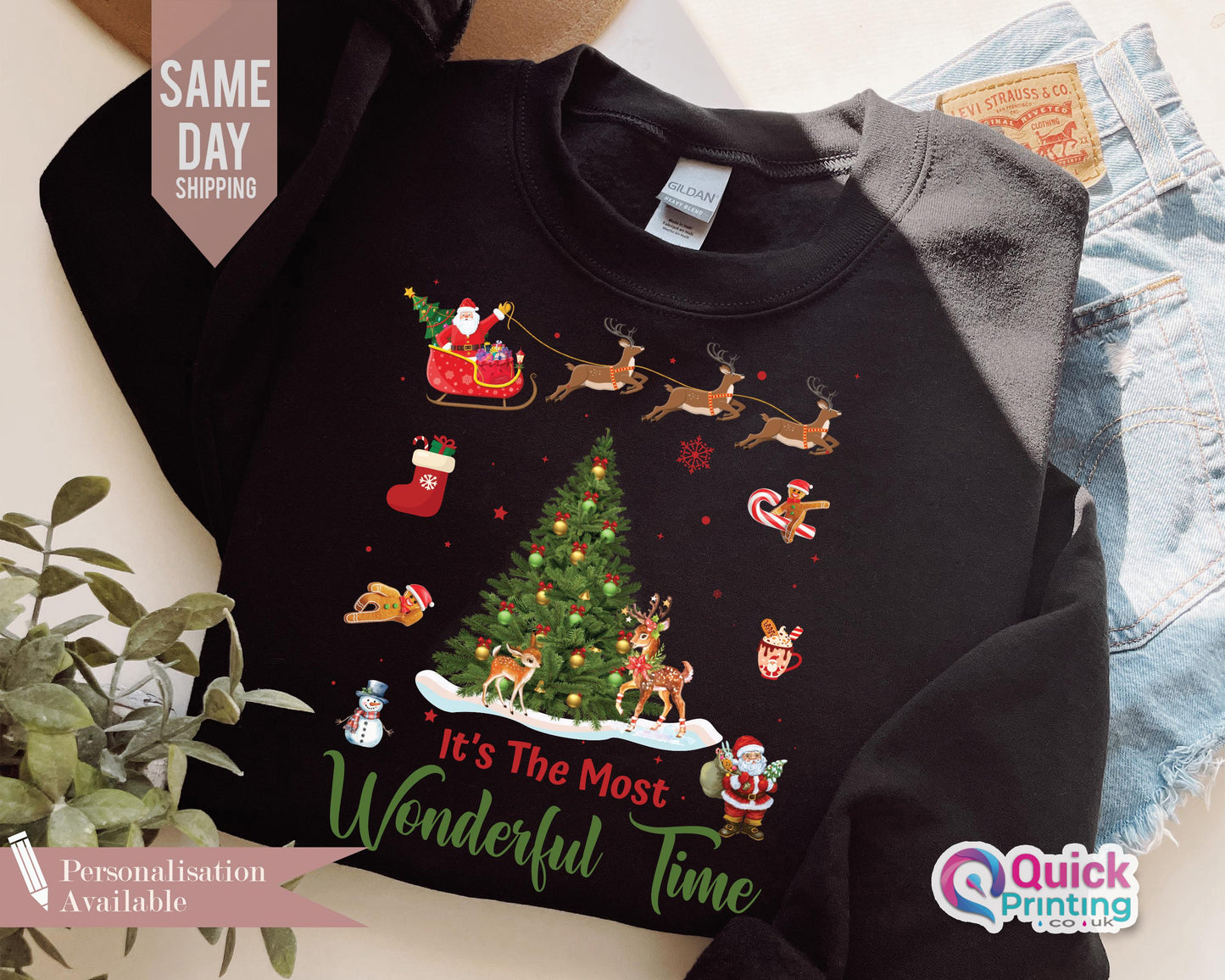 It's The Most Wonderful Time Sweatshirt, Merry Christmas Sweatshirt, Holiday Sweatshirt, Christmas Gift 2024, Family Christmas Shirt Tee